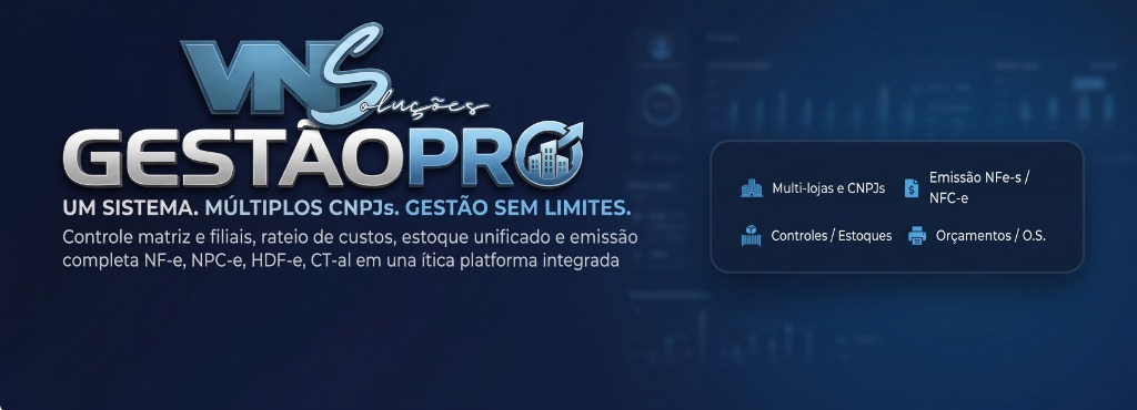 GestãoPro Multiempresa - Um sistema. Múltiplos CNPJs. Gestão sem limites.